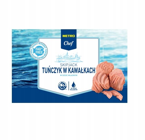 Metro Chef Tuňák v kusech ve vlastní šťávě 1,705 kg