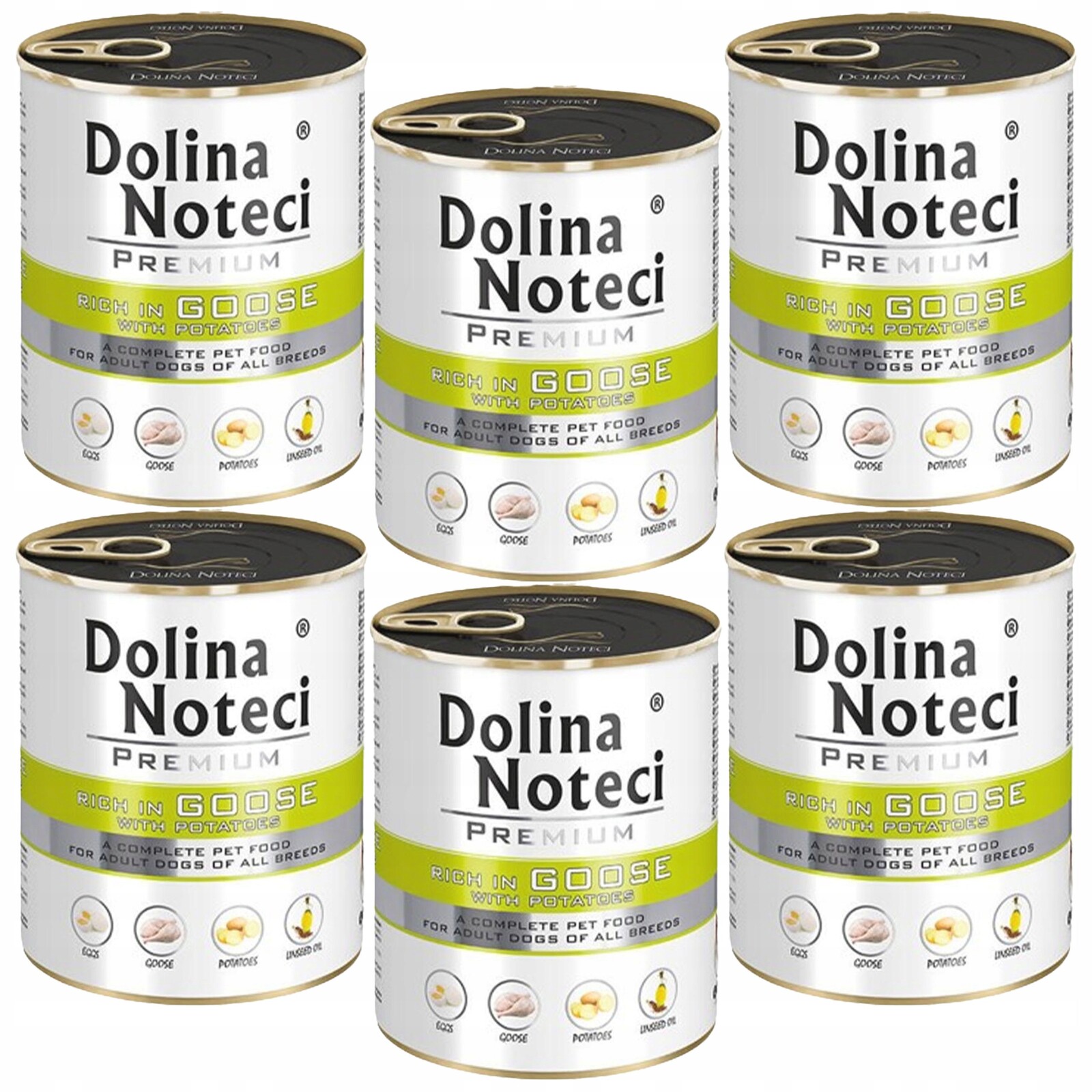 Dolina Noteci Premium Krmivo pro psy Husa 6 x 800 g bez obilovin, zdravé