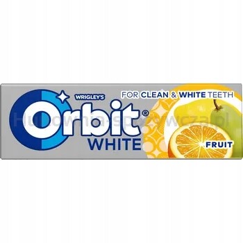 Orbit White Fruit 10 dražé 14 g