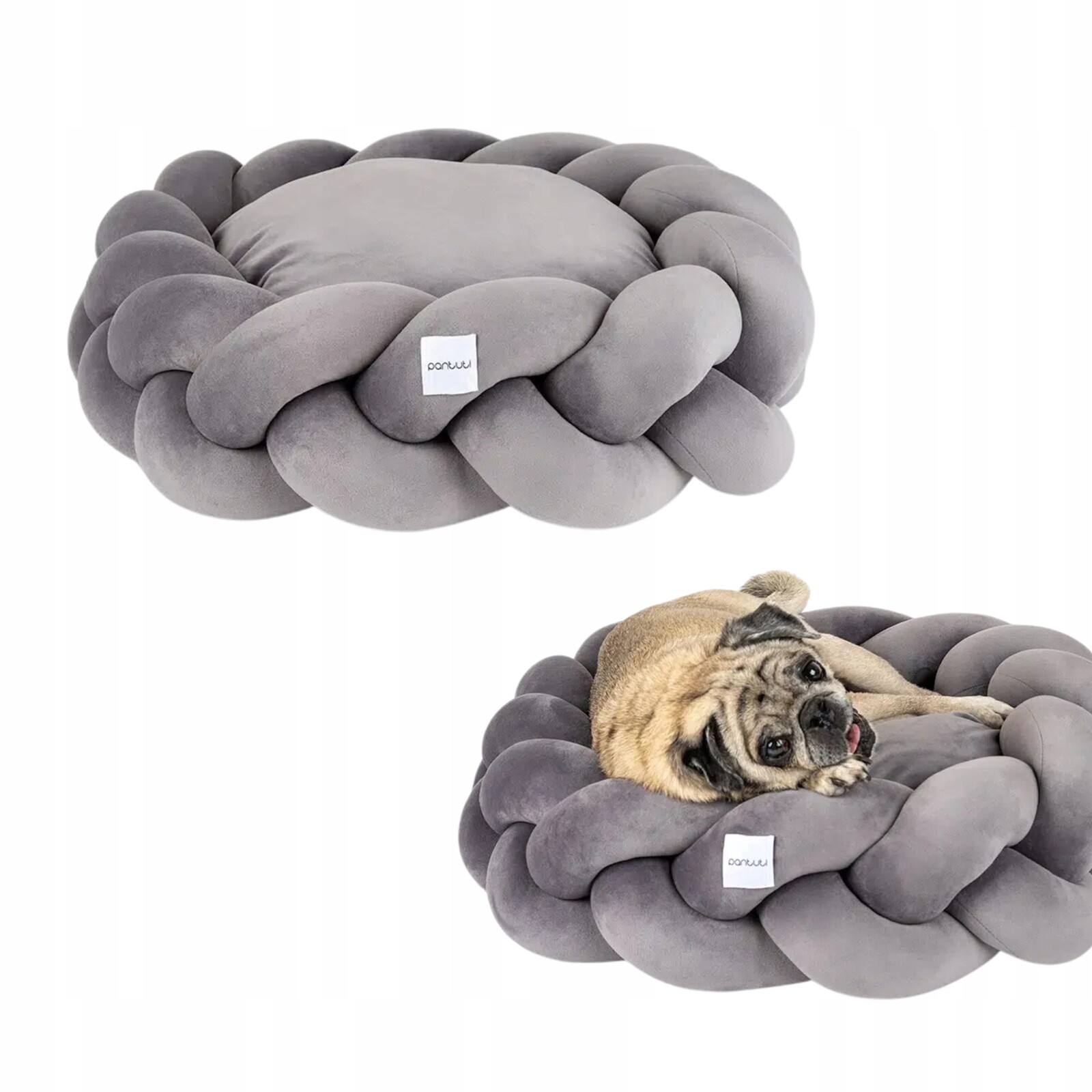 Elegantní pelíšek pro psa Elżbieta v šedé barvě #100 L