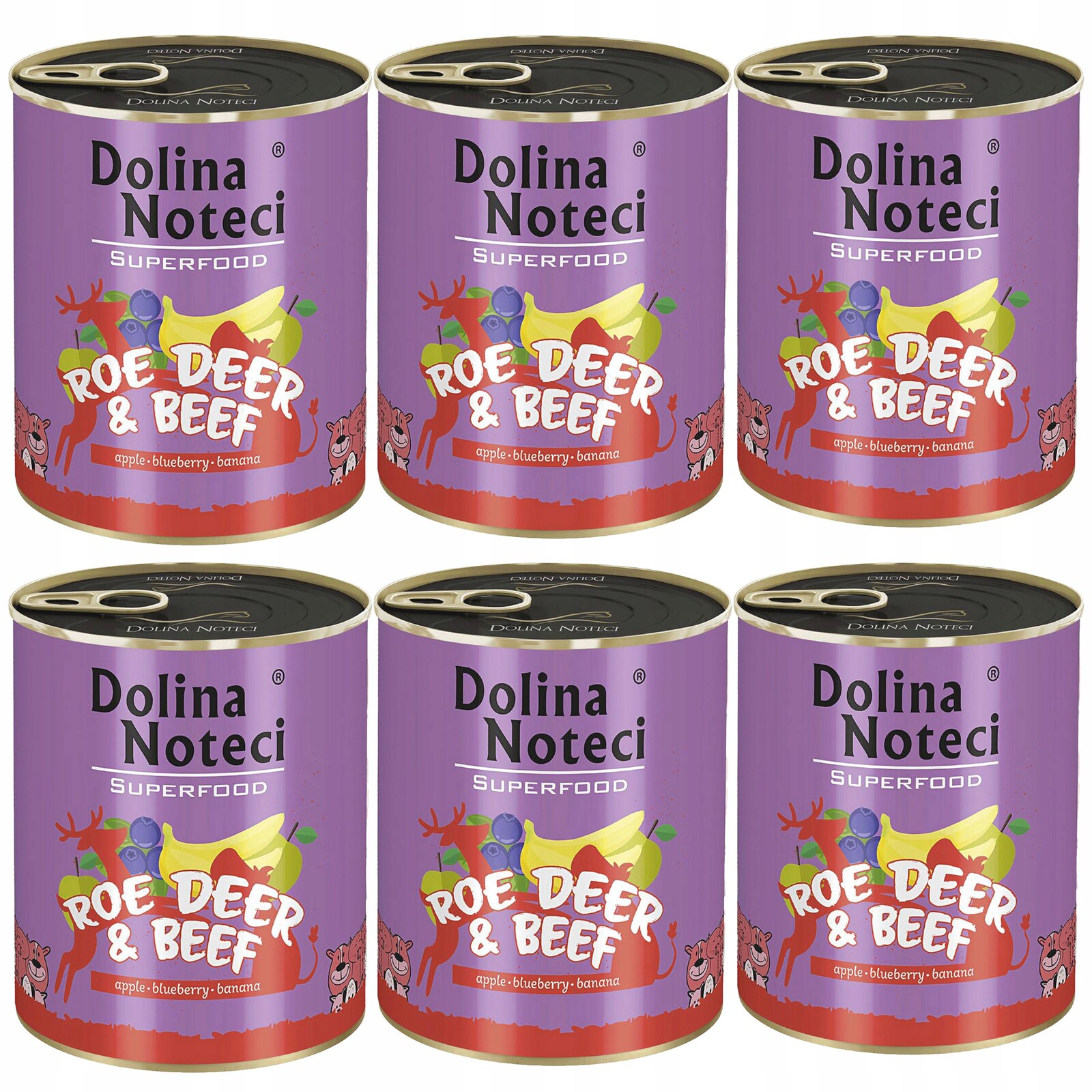 Dolina Noteci Superfood Krmivo mokré pro psa Srna 800g x 6