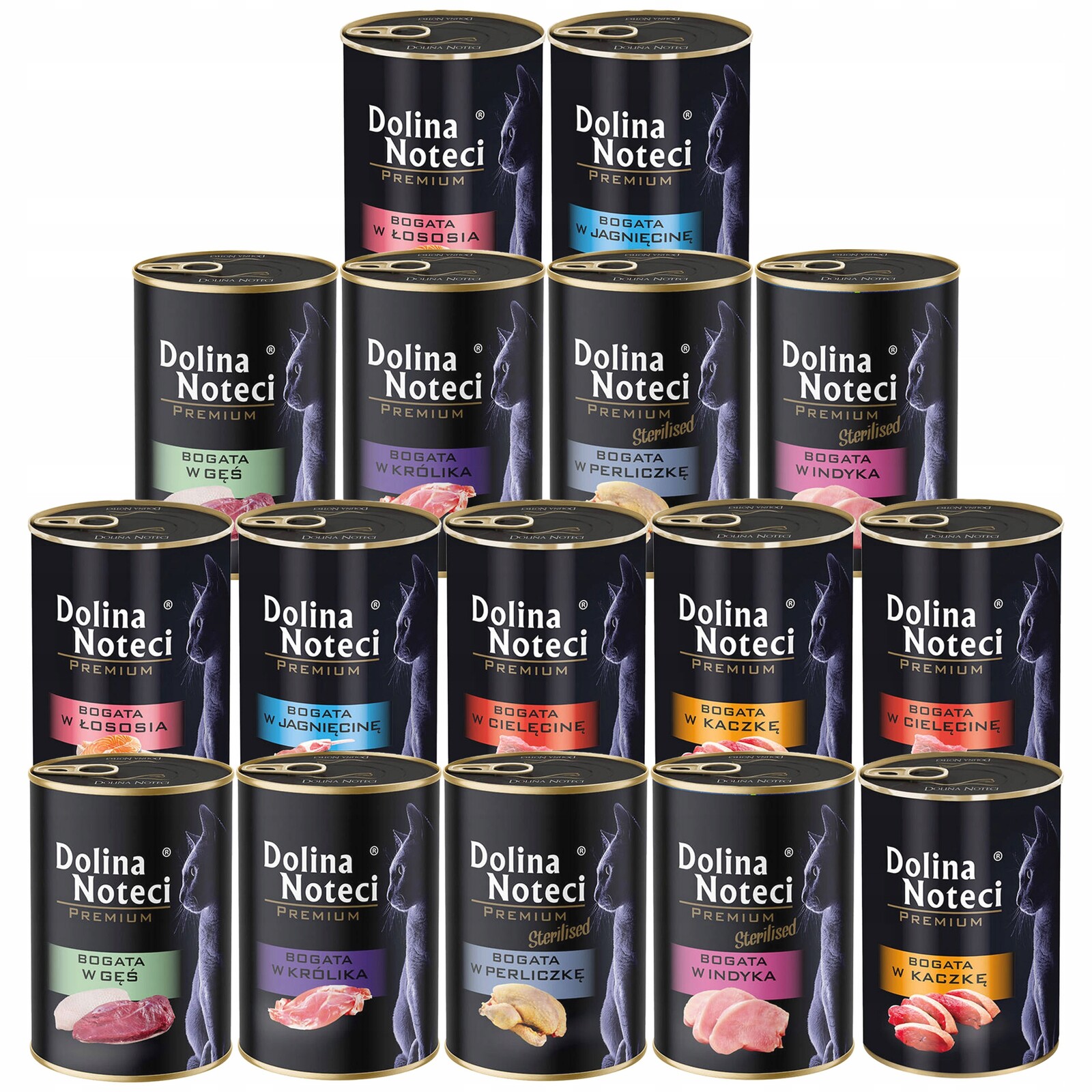 Dolina Noteci Premium Mokré krmivo pro kočky Mix Chutí 16 x 400 g bez obilovin