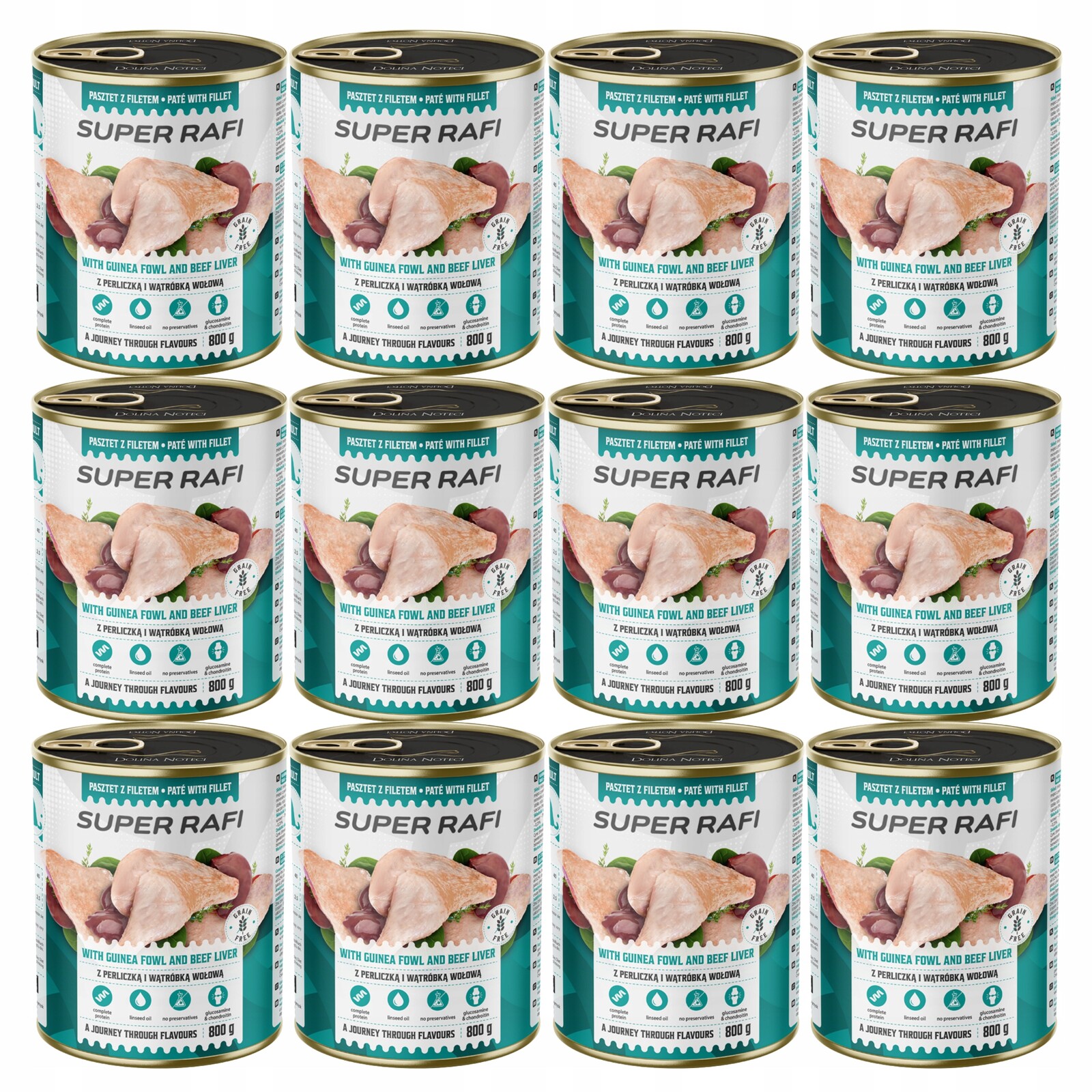 Dolina Noteci Rafi krmivo mokré pro psa perlička játra 12 x 800 g