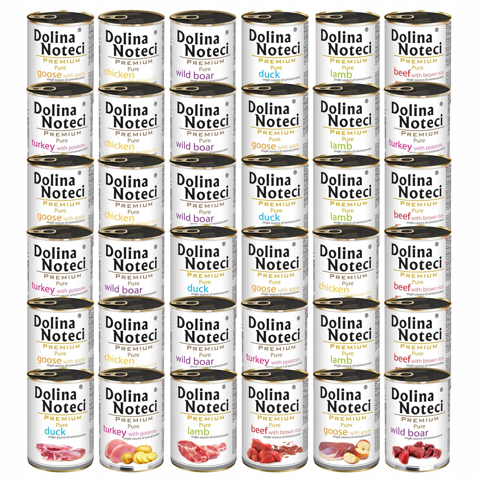 Dolina Noteci Premium Pure krmivo pro psy mix chutí 36 x 400 g