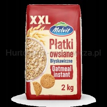 Melvit Ovesné vločky instantní 2 kg XXL