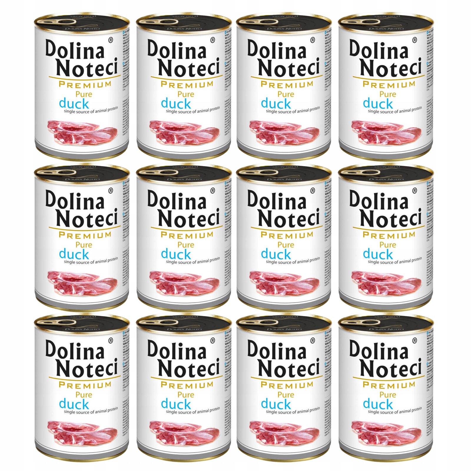 Dolina Noteci Premium Pure krmivo pro psy kachna 12 x 400 g