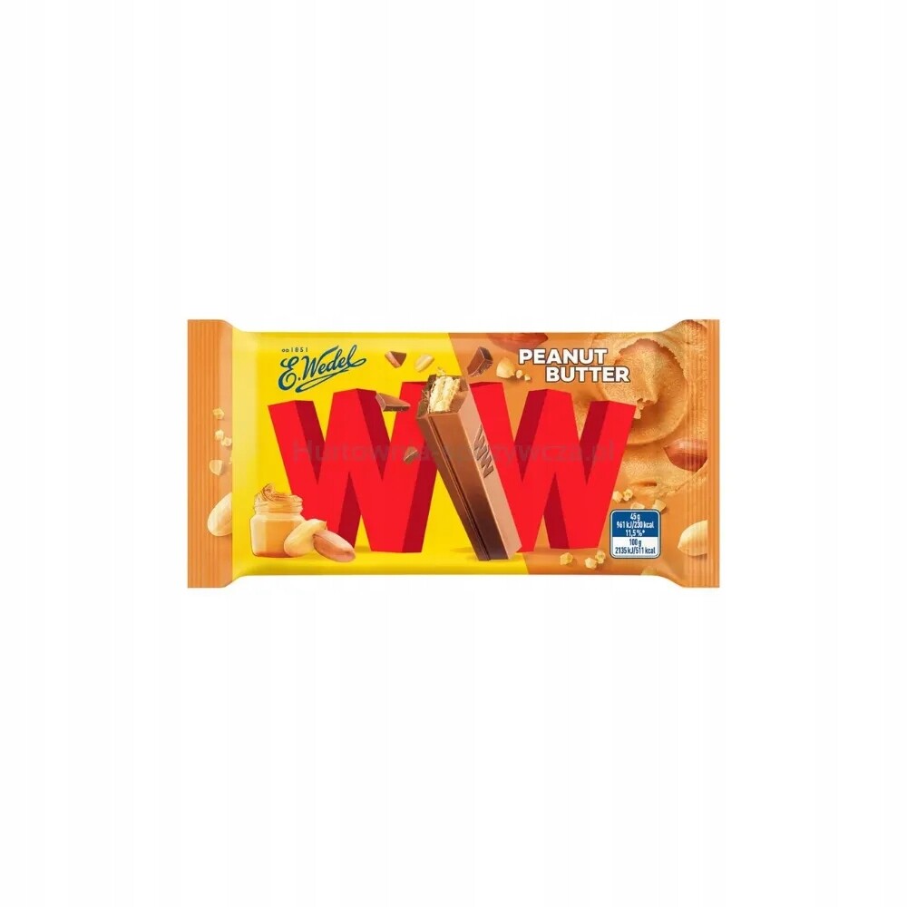 E.Wedel Ww O chuti Mléčná Čokoláda & Amp Peanut Butter 45 G