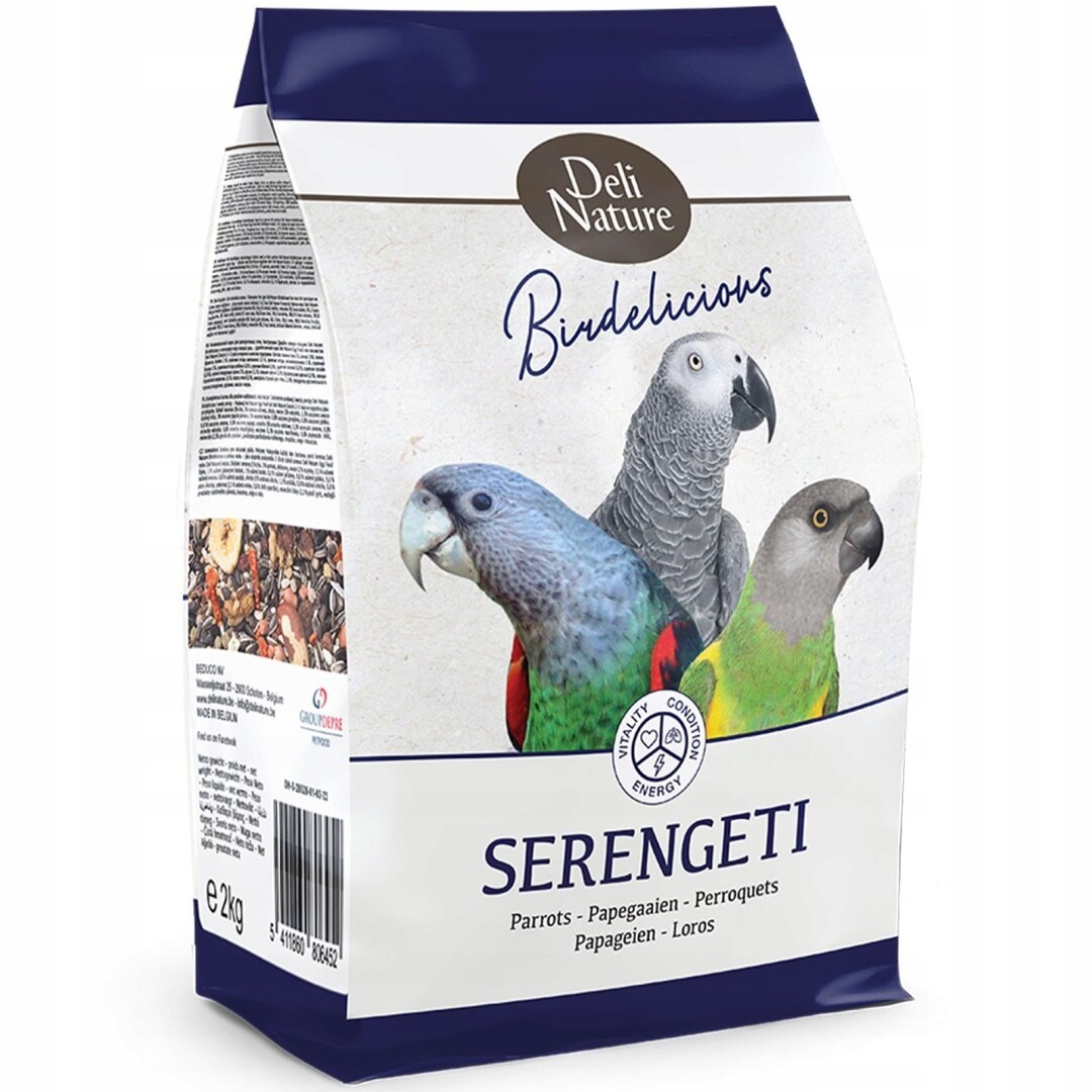Deli Nature Birdelicious Serengeti 750 g – krmivo pro papoušky Žako a Senegalk