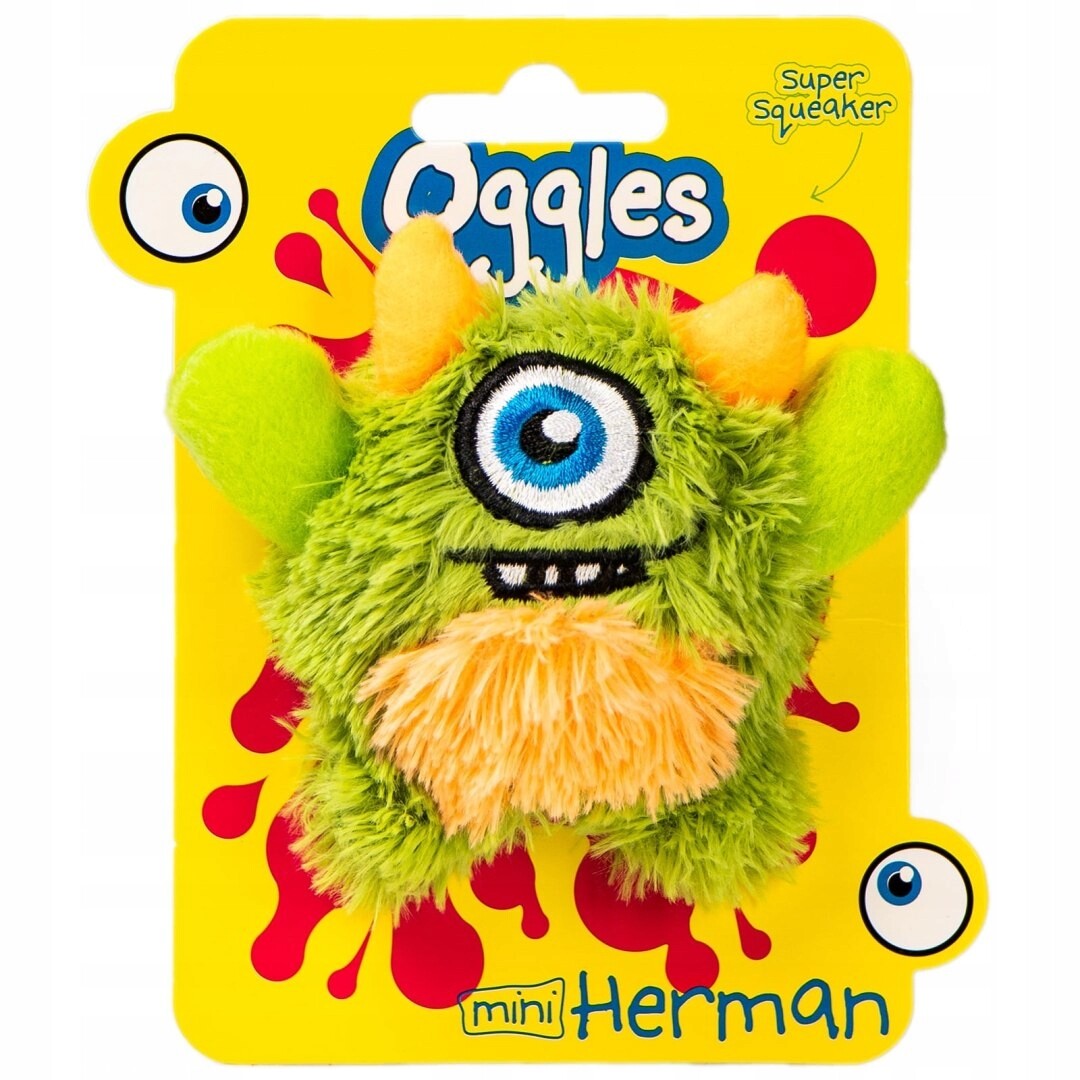 HappyPet Oggles Herman – pískající skákací plyšová hračka
