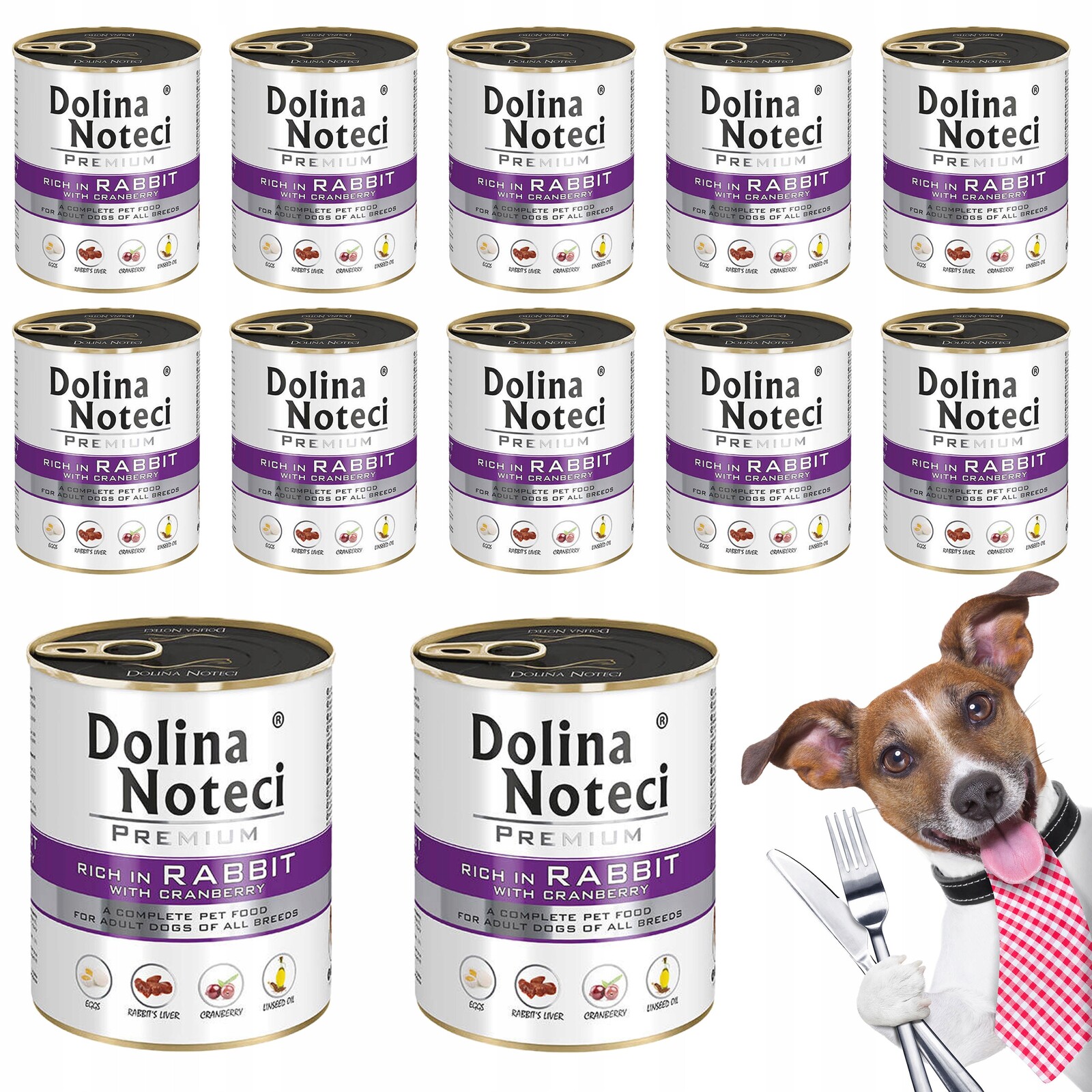 Dolina Noteci Premium Krmivo pro psa Králík 12 x 800 g