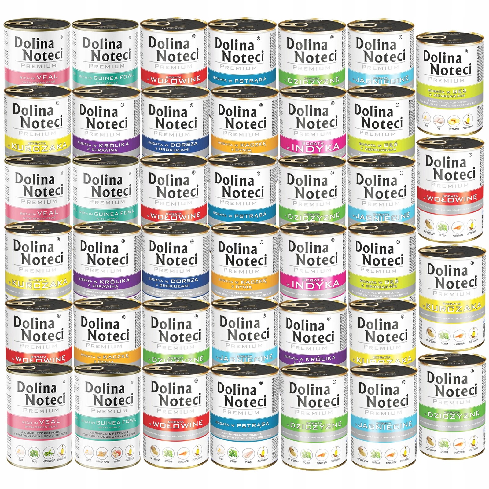 Dolina Noteci Premium Mix Chutí krmivo pro psy mokré 40 x 400 g bez obilovin