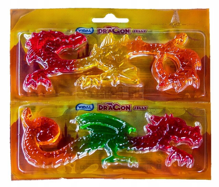 Ideální na Halloween Želé Bonbony ve tvaru draka s ovocnou příchutí 33 g, 22 kusů