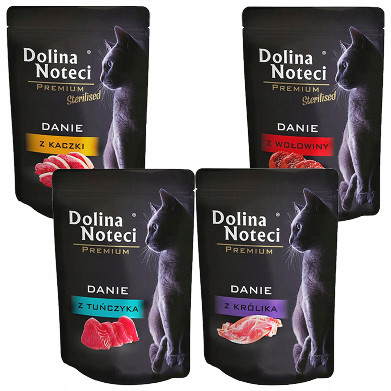 Dolina Noteci Premium krmivo pro kočky pro kočky mix chutí 160 x 85 g, bez obilovin