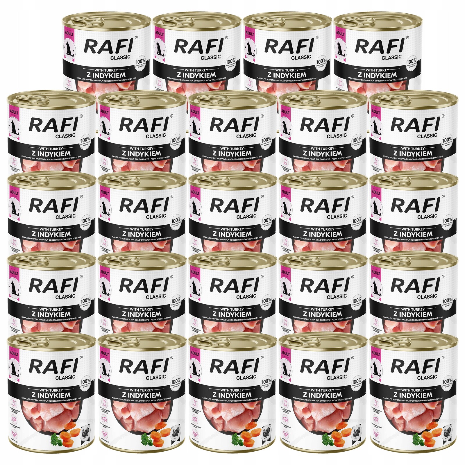 Dolina Noteci Rafi Classic krmivo pro psy Krůta 24 x 800 g