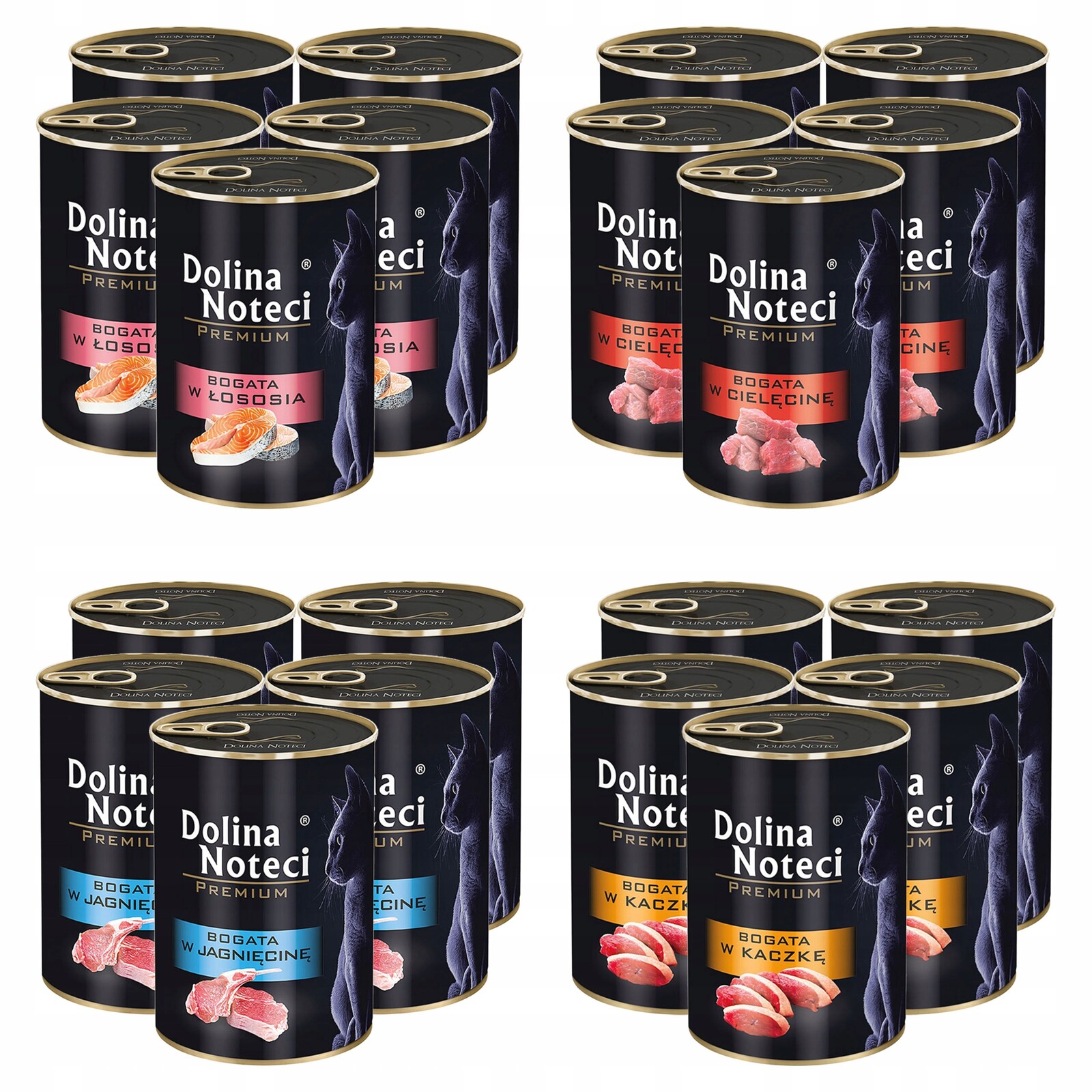 Dolina Noteci Premium Krmivo mokré pro kočky mix chutí 20 x 400 g bez obilovin