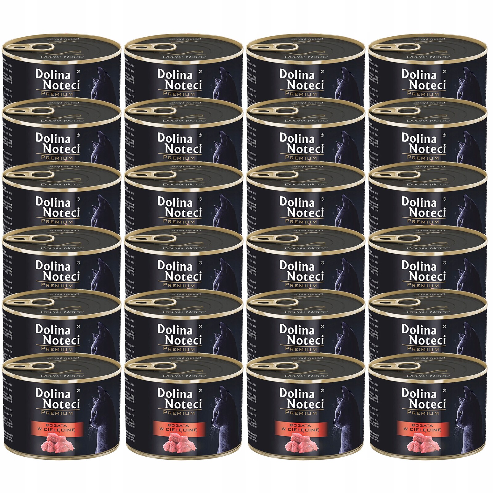 Dolina Noteci Premium Krmivo mokré pro kočky telecí 24 x 185 g bez obilovin