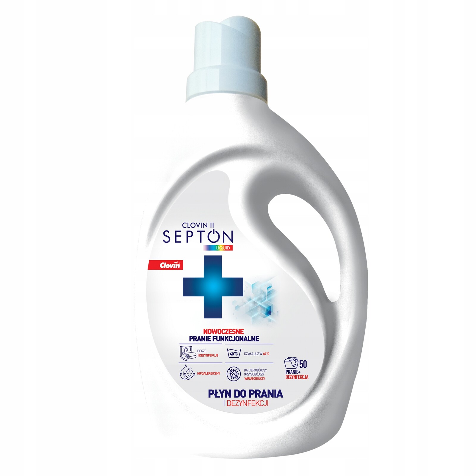 Clovin II Septon Liquid tekutý prací a dezinfekční prostředek na tkaniny 3L