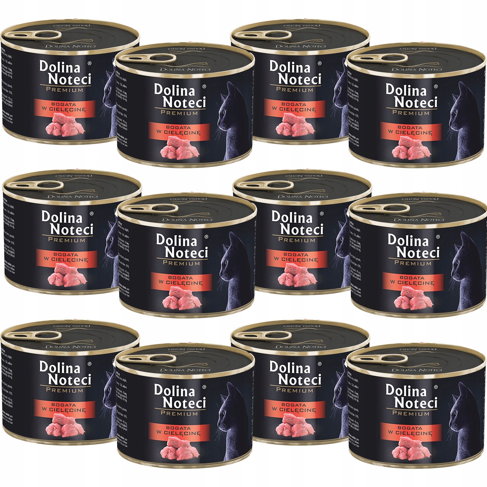 Dolina Noteci Premium Krmivo mokré pro kočky telecí 12 x 185 g bez obilovin