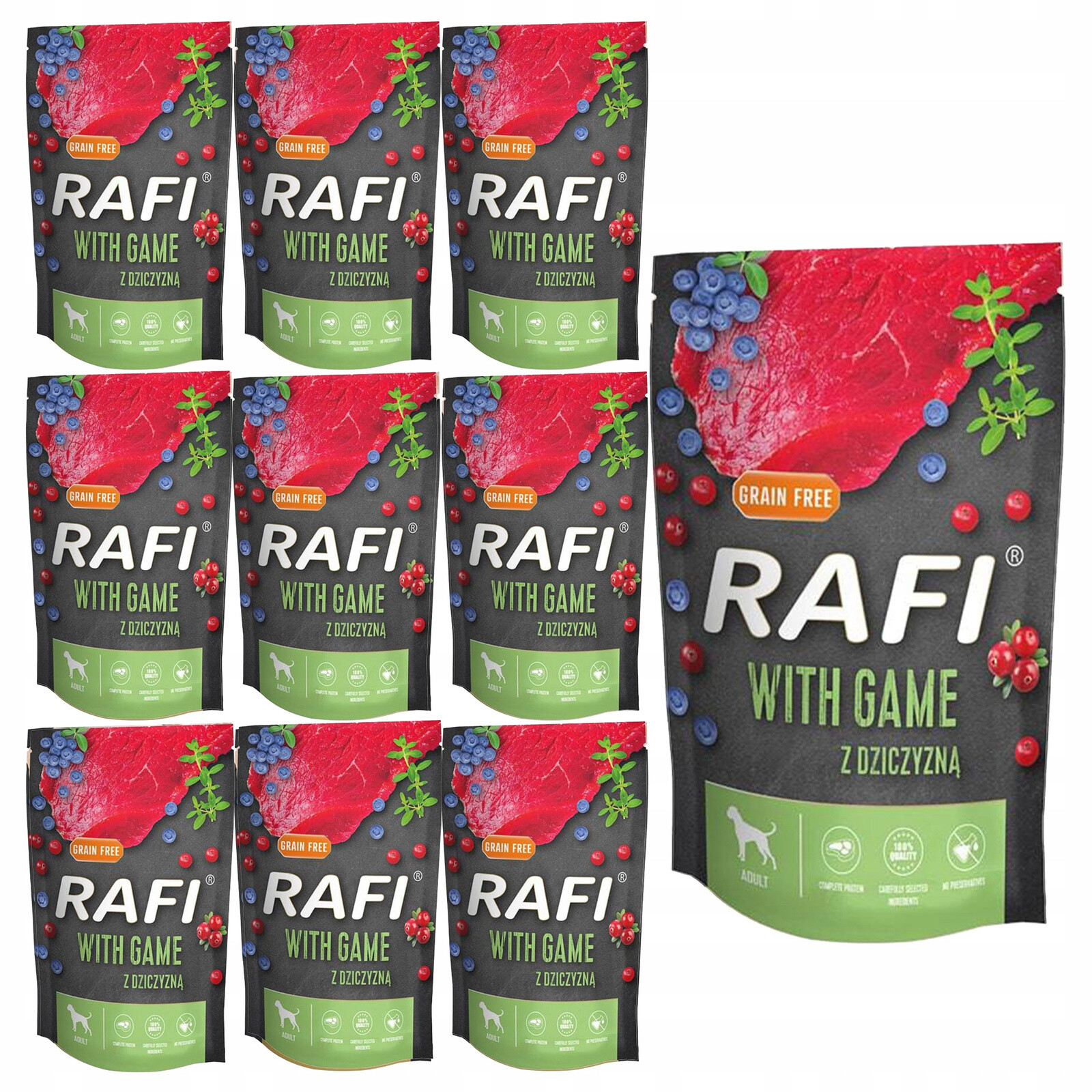 Dolina Noteci Rafi Krmivo mokré pro psa Zvěřina 10 x 500 g