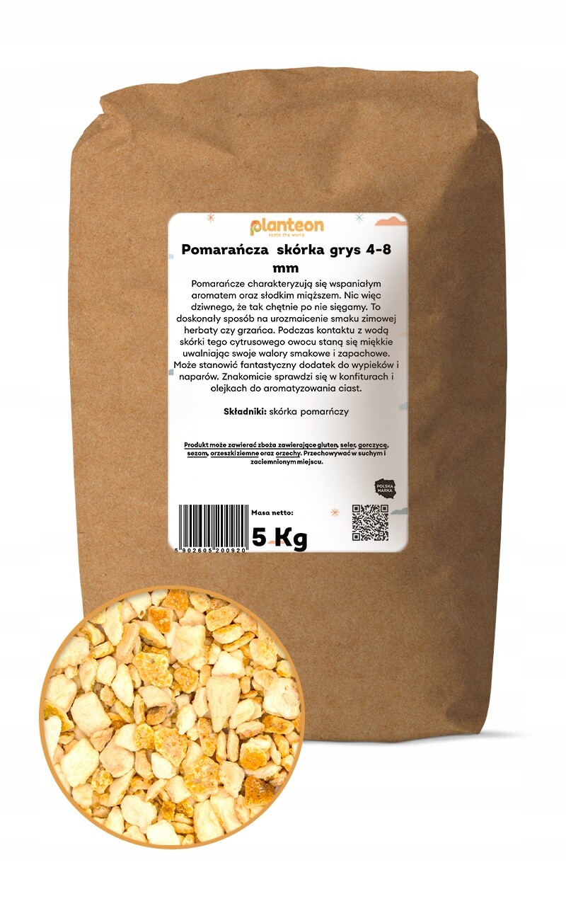 Pomeranč kůra drcené 4-8 mm 5 kg