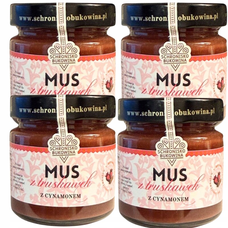 Jahodová pěna se skořicí 200 g Schronisko Bukowina 75 % ovoce