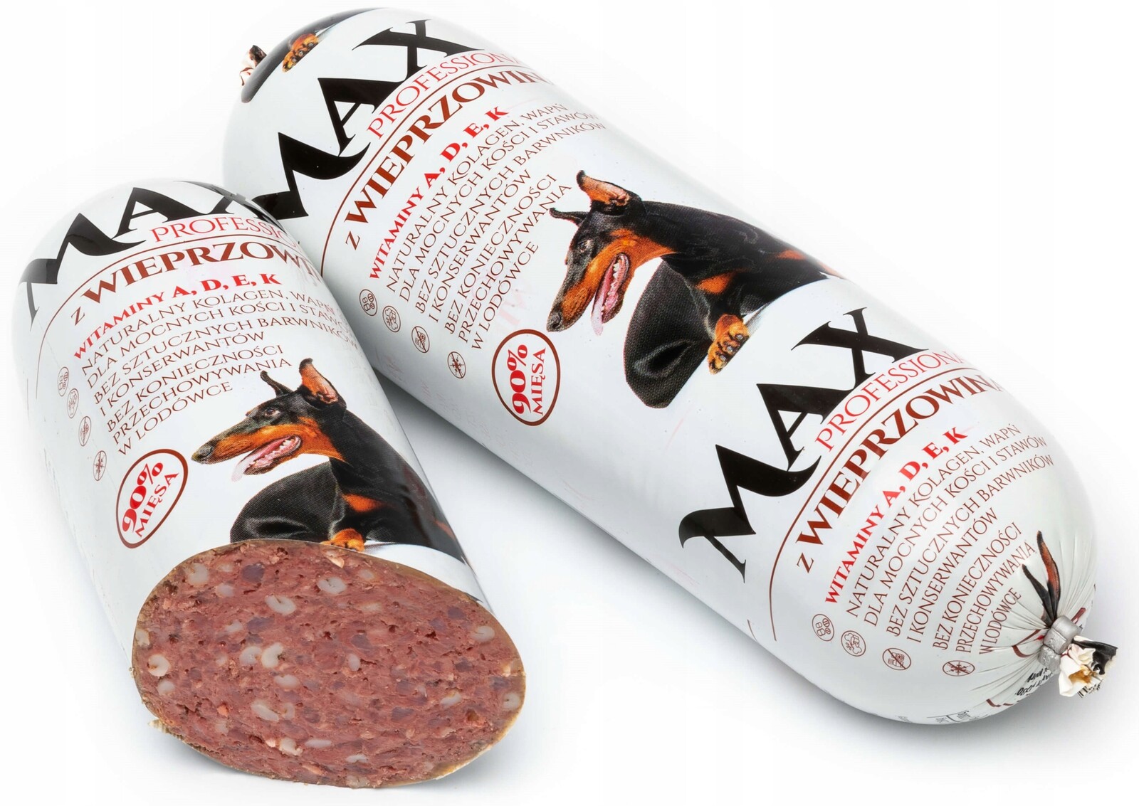 Krmivo pro psa Max tyčinka 90 % vepřového masa 900 g 10 kusů