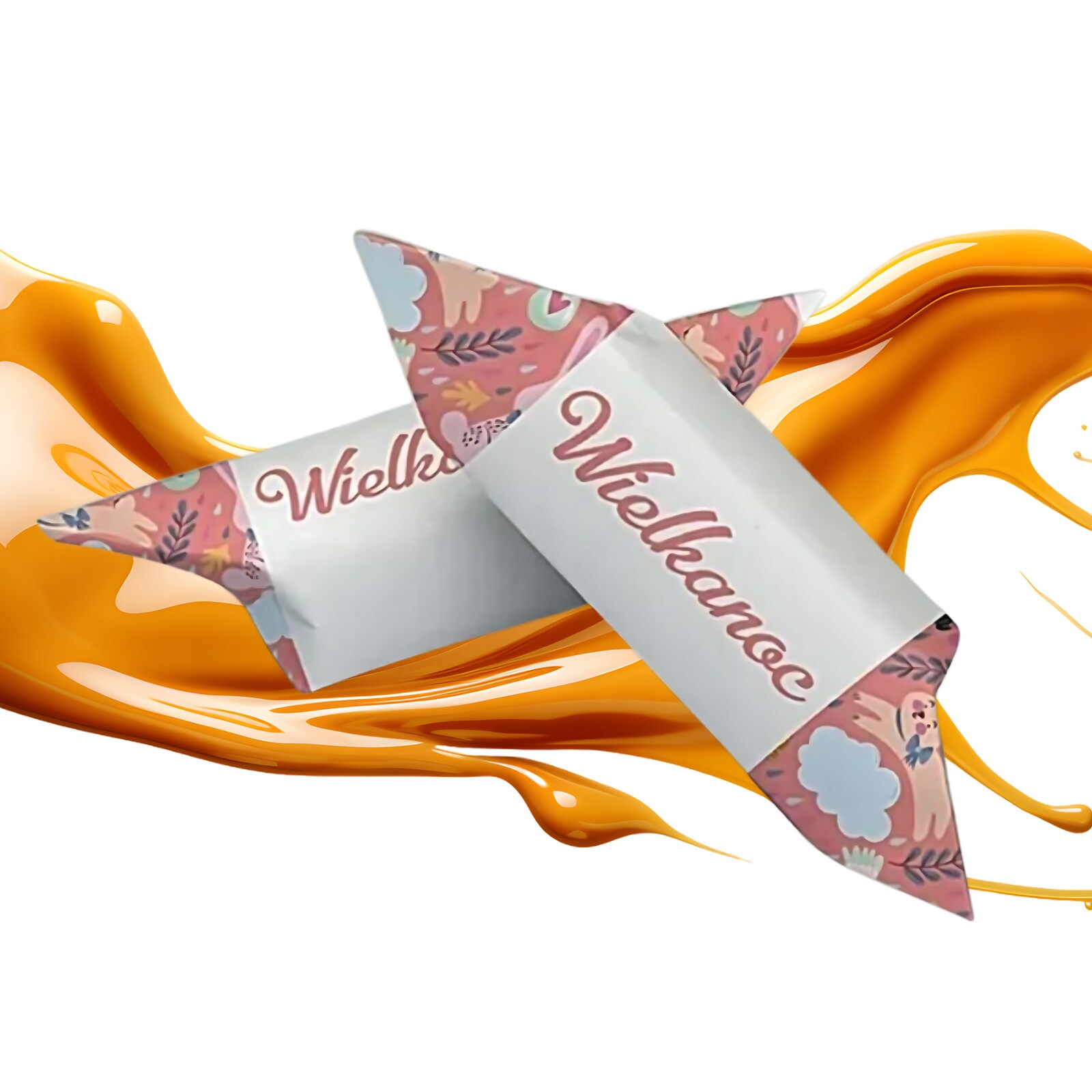 Bonbóny Krówki Luxusní 4 kg Vaše máslové logo Potisk Cmyk Zajíček