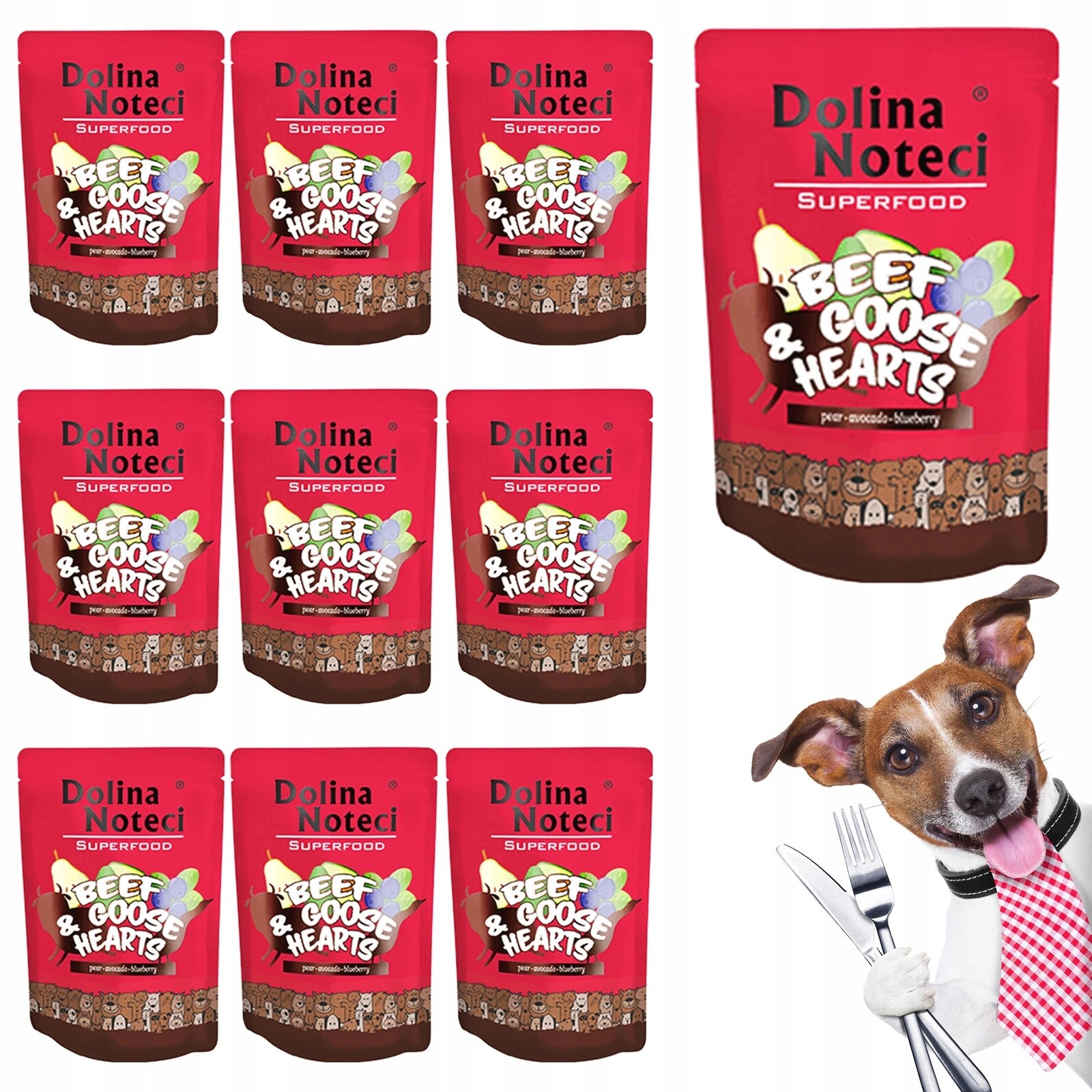 Dolina Noteci Superfood vlhké krmivo pro psy Hovězí maso 10 x 300 g bez obilovin