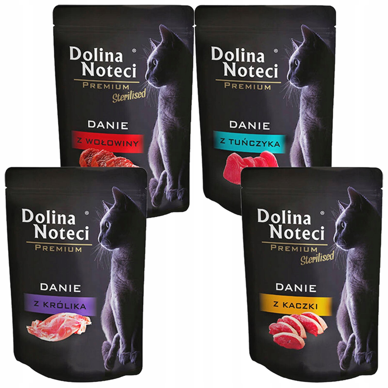Dolina Noteci Premium krmivo pro kočky pro kočky mix chutí 80 x 85 g bez obilovin