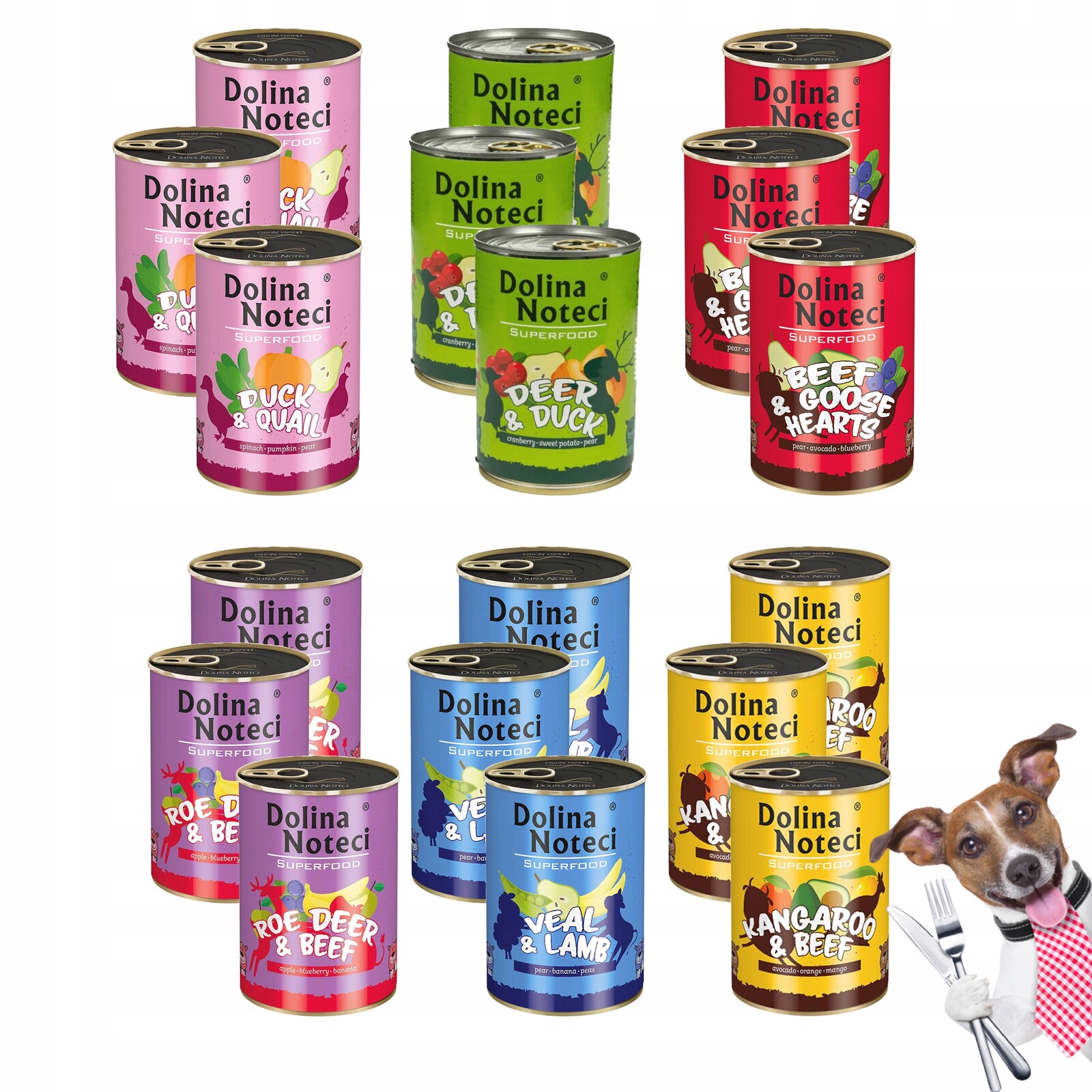 Dolina Noteci Superfood Krmivo pro psa MIX 18x 400g