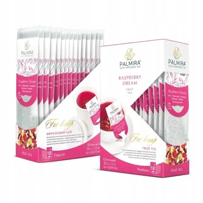 Čaj ovocný čaj Palmira Raspberry Dream 12 ks