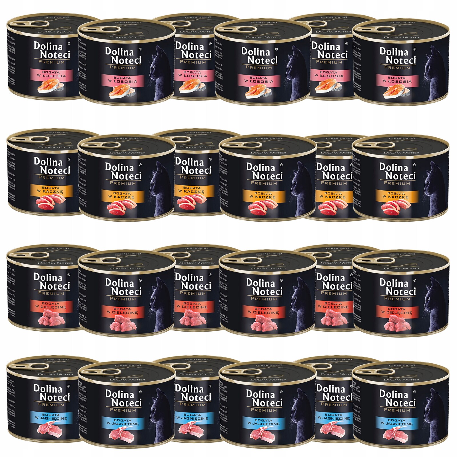 Dolina Noteci Premium Krmivo pro kočky mix chutí 24 x 185 g