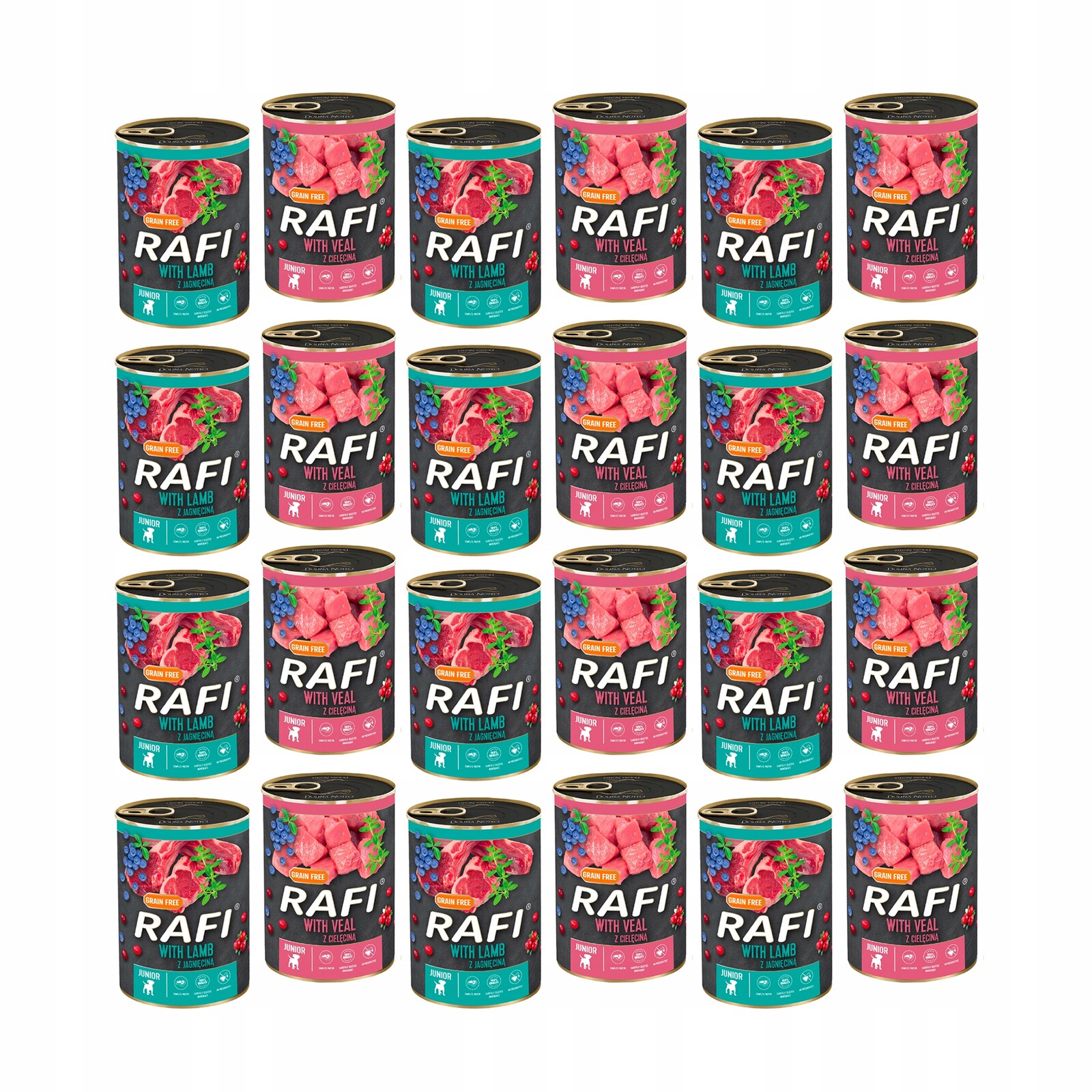 Dolina Noteci Krmivo Rafi Junior MIX Chutí Psa 24x400g