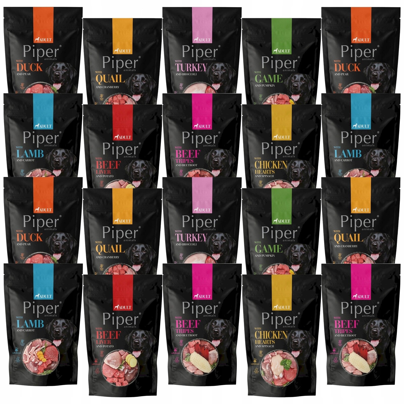 Piper Krmivo mokré pro psa Dolina Noteci Mix Chutí 20 x 500 g