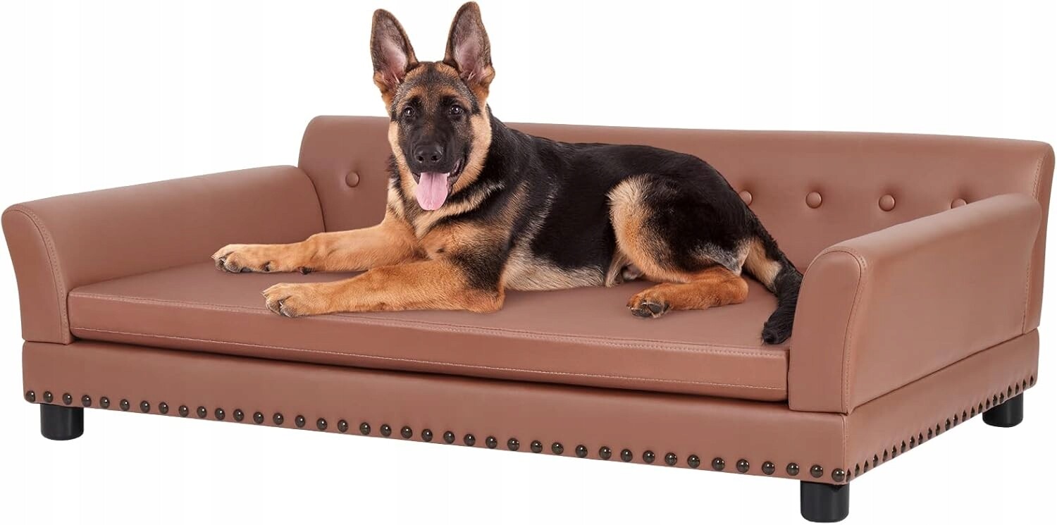 Velká pohovka pro psa: XXL Dog Chair Luxusní matrace, kožená