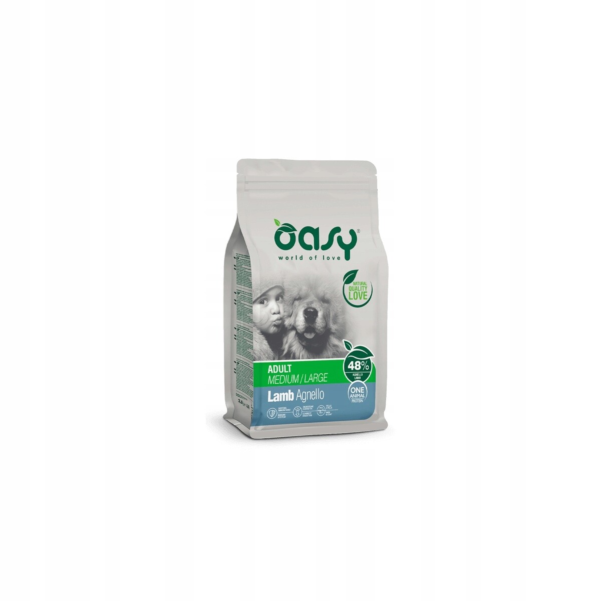 Oasy One Protein Medium/Large jehněčí maso 2,5 kg