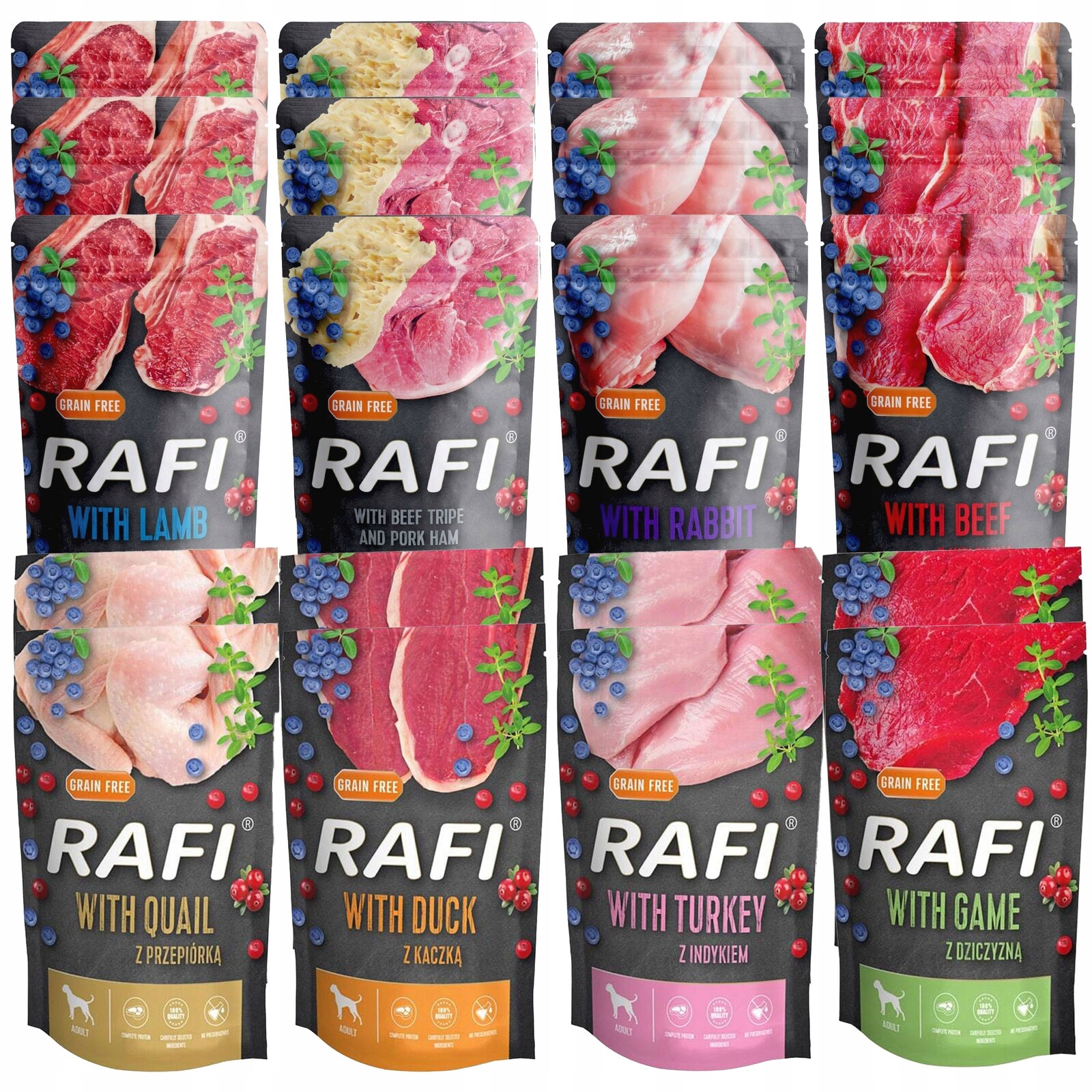 Dolina Noteci Krmivo pro psa Rafi mix chutí 20 x 500 g