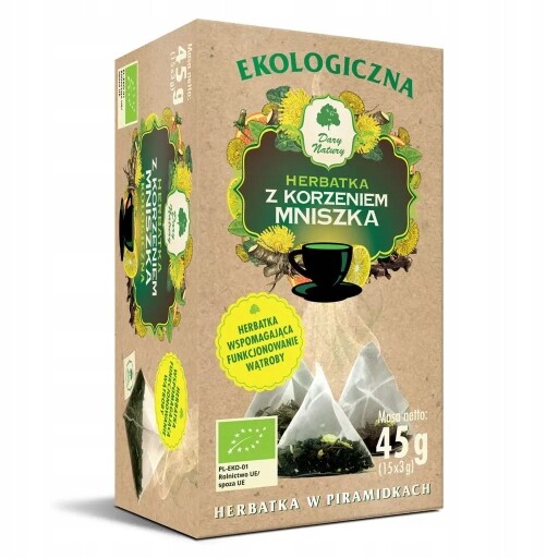 Čaj s kořenem pampelišky Pyramidy Bio (15 x 3 g) 45 g Dary Natury