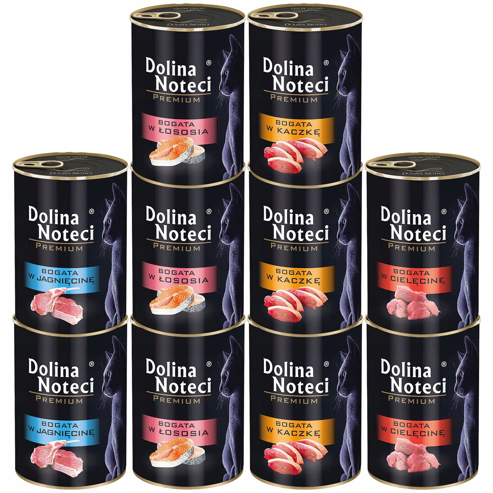 Dolina Noteci Premium Krmivo mokré pro kočky mix chutí 10 x 400 g bez obilovin