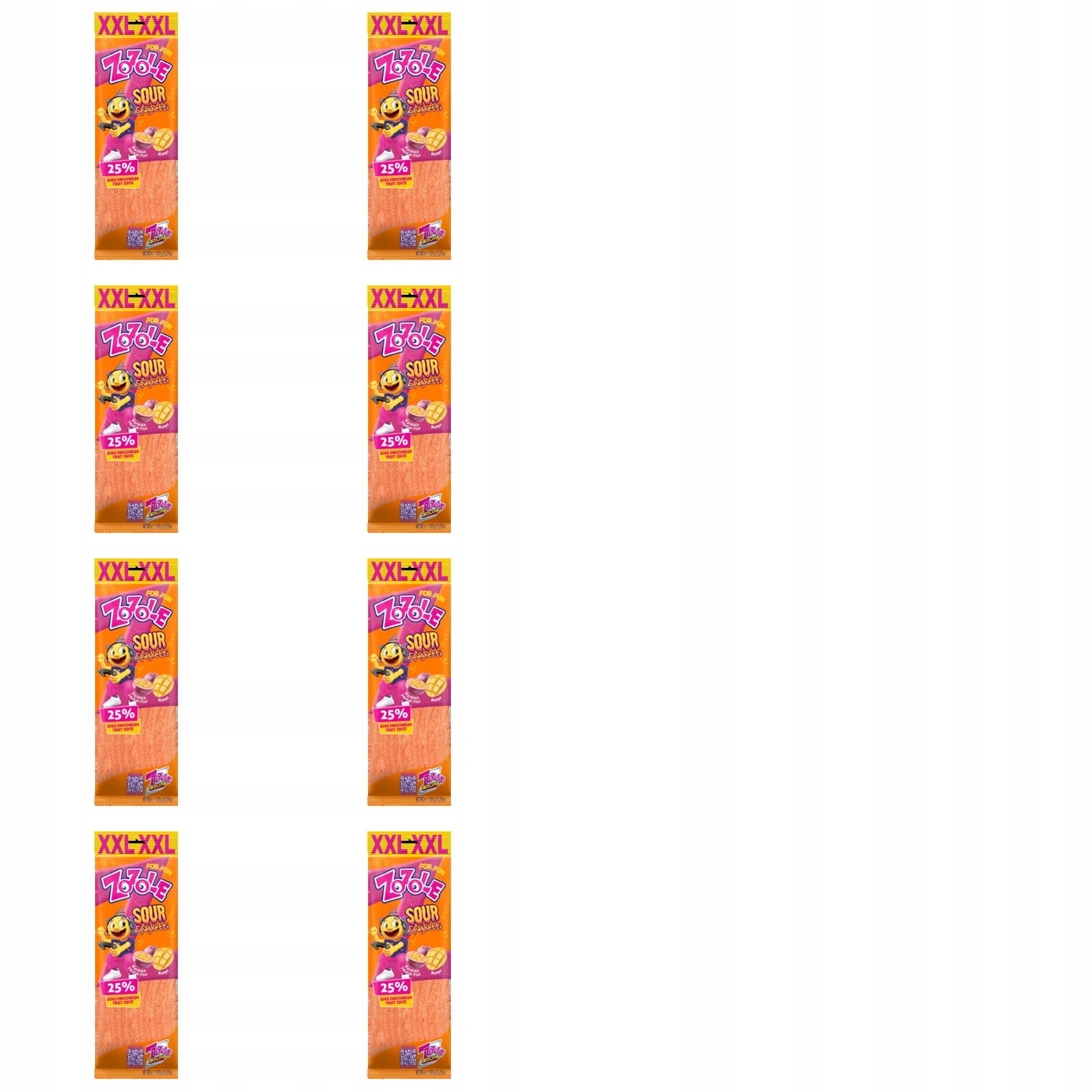 8 x 150 g Zozole Želé Bonbony Spaghertti mang&marak směs Půlka Kartonu