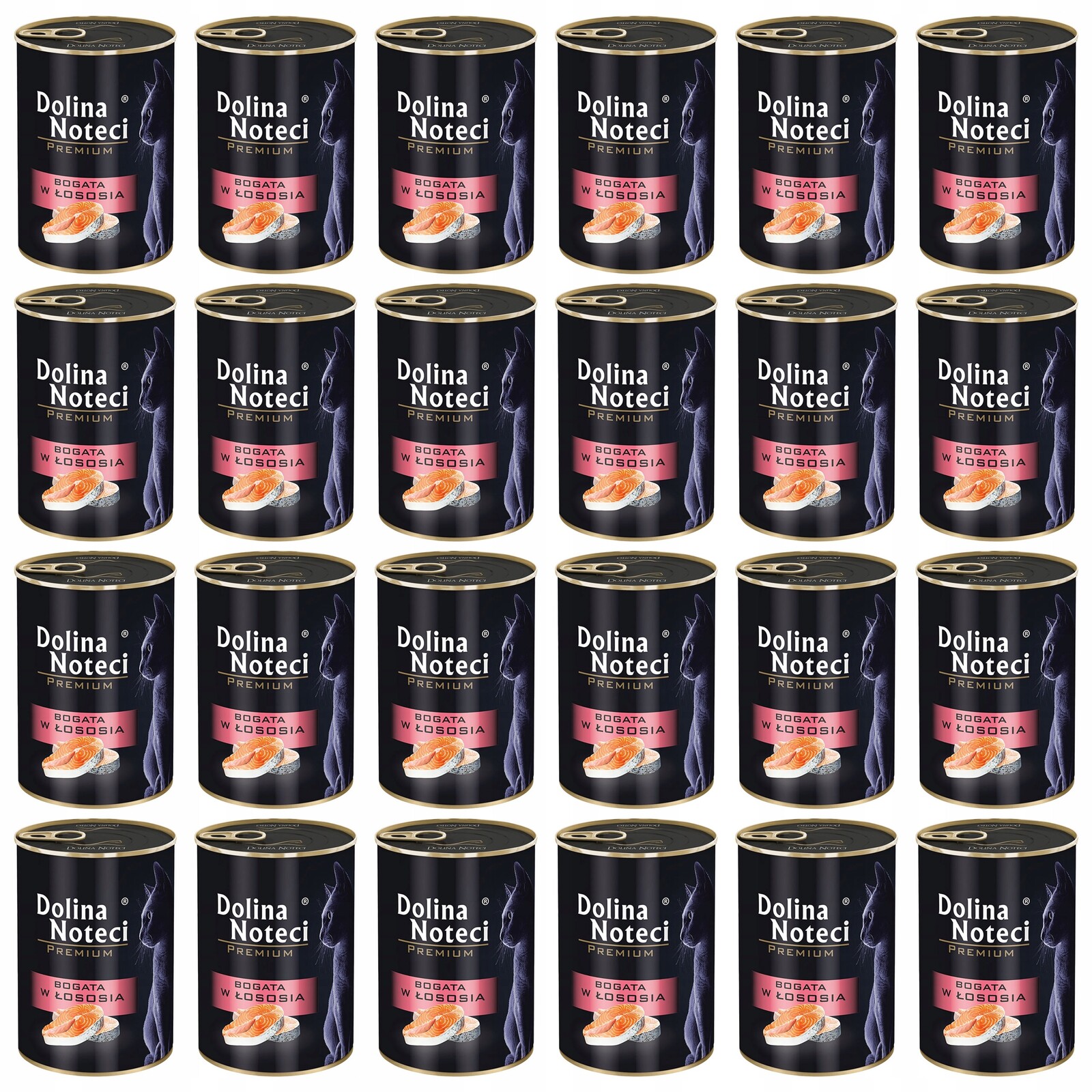 Dolina Noteci Premium Krmivo mokré pro kočky Losos 24 x 400 g bez obilovin