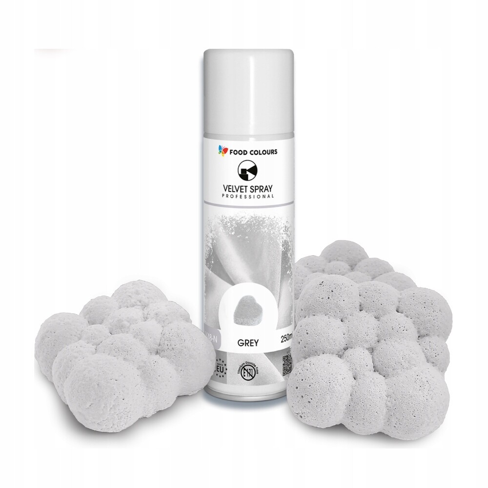 Food Colours Velvet Spray Grey 250 ml