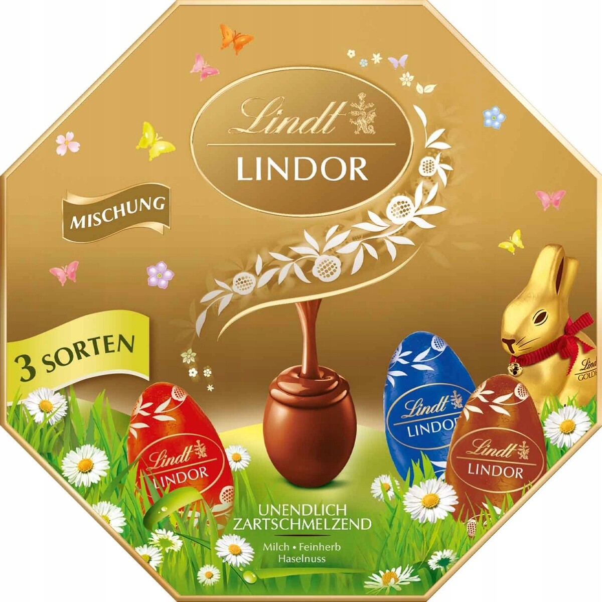 Lindt Lindor Čokoládová vajíčka Mix 144 g