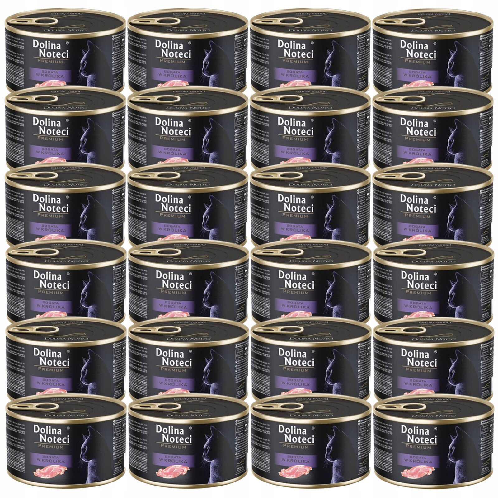 Dolina Noteci Premium Krmivo mokré pro kočky Králík 24 x 185 g bez obilovin