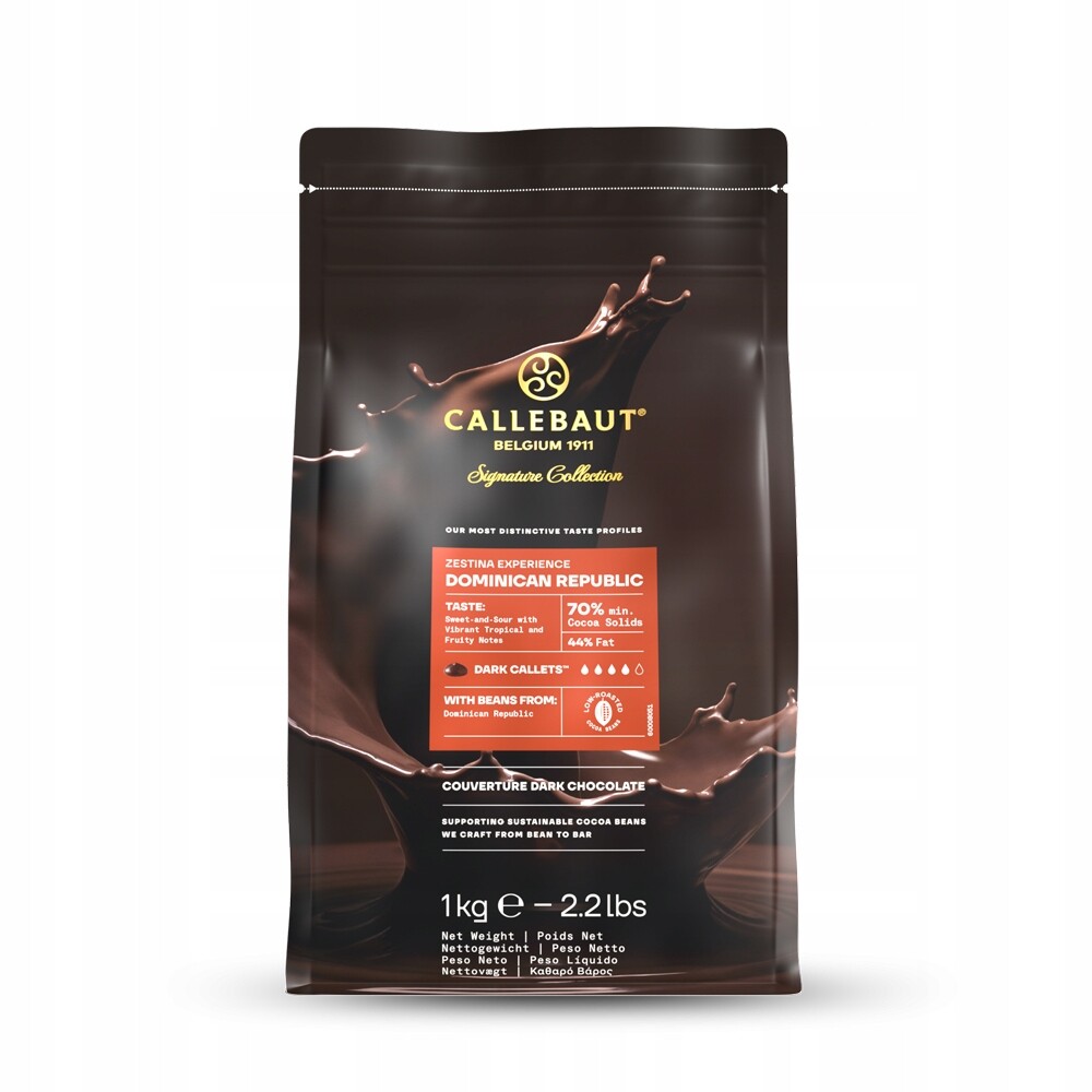 Callebaut čokoláda tmavá Dominican Repub 70% 1 kg