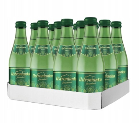 Ustronianka Premium Neperlivá pramenitá voda 12 x 330 ml skleněná láhev