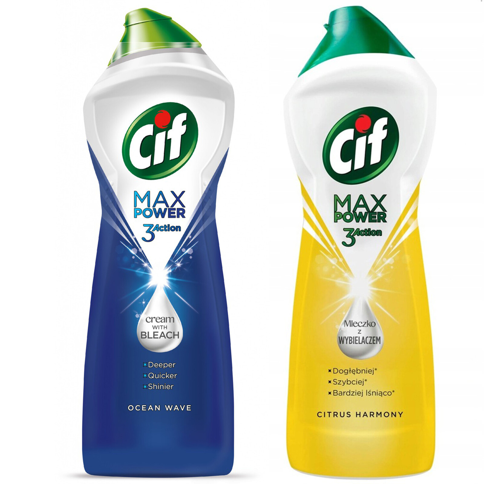 Cif Max Power Bělící mléko MIX Sada 1,3 l
