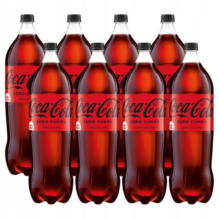 Coca-Cola nula Sycený nápoj 2 l x 8 kusů
