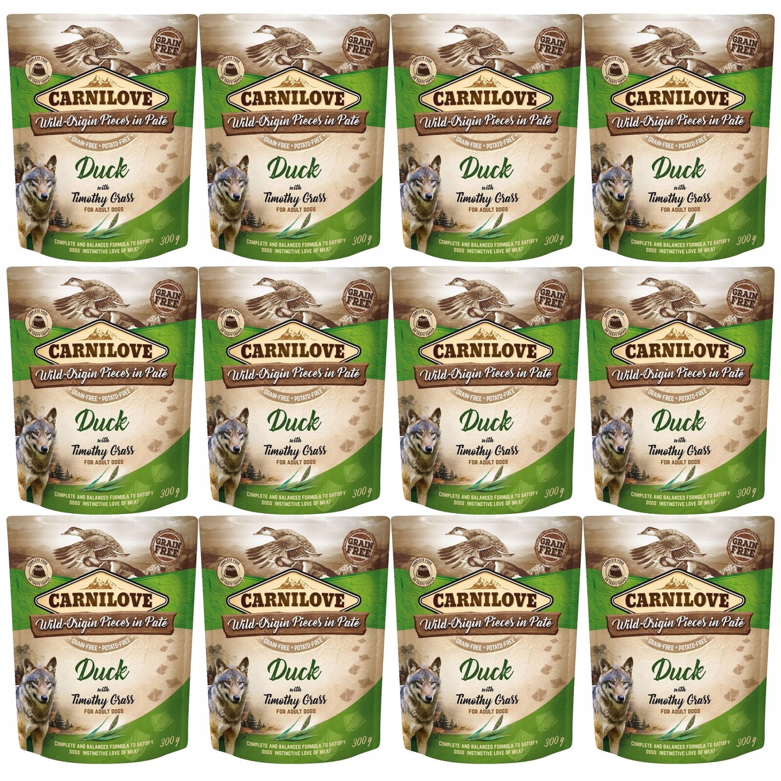 Carnilove Dog Pouch Kachna s luční tymotkou krmivo pro psy mokré 12 x 300 g