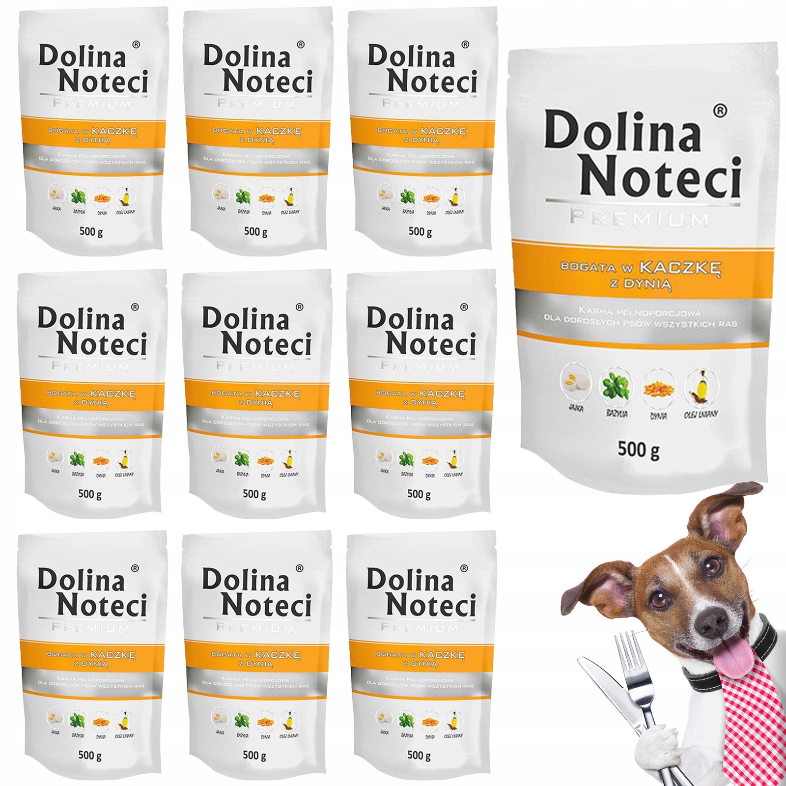 Dolina Noteci Premium Krmivo pro psa Kachna 10 x 500 g